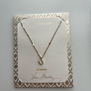 Vera Bradley GoldTone One Lucky Lady Horseshoe Charm N…
